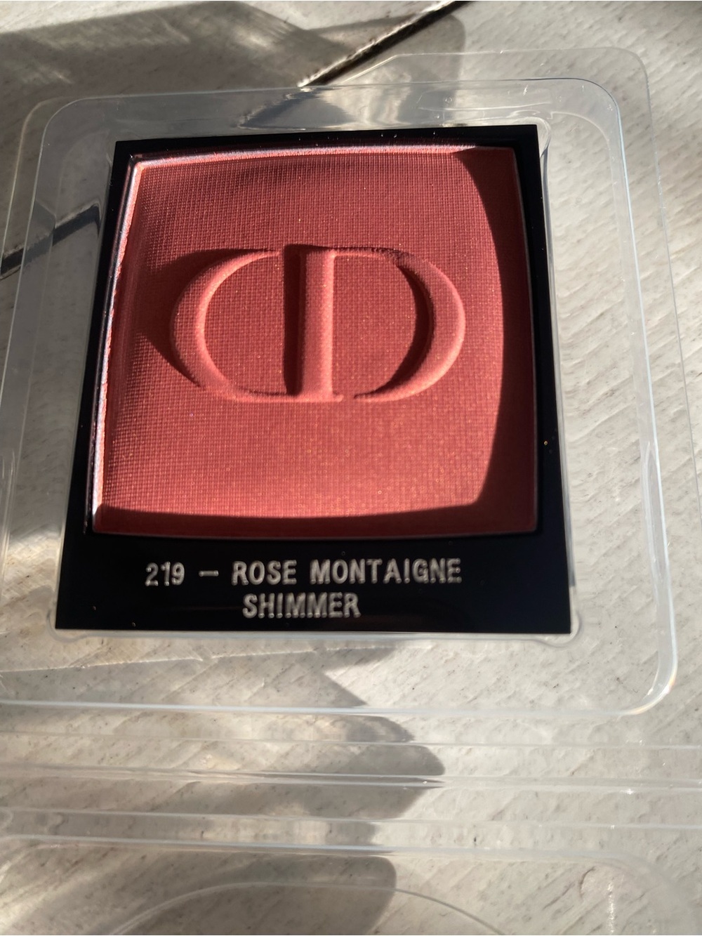 Dior Rose Montaigne 219 Shimmer Pink Blush